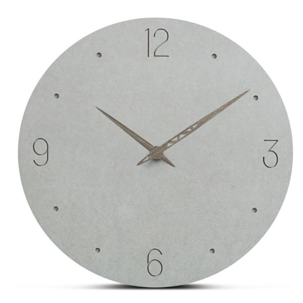 Simple And Nature Design Mdf Silent Wall Clock Wall Decration Large Size Wall Clock