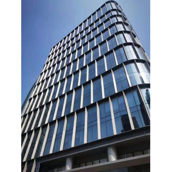 Exterior Glass Curtain Wall Sound Insulation Aluminum Alloy Material
