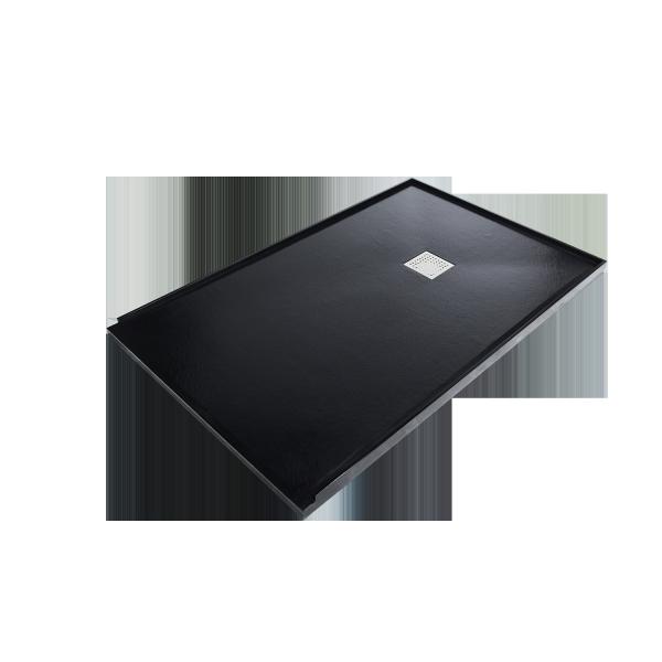 Luxury Black Bathroom Shower Tray With Patterned Home Hotel Use
