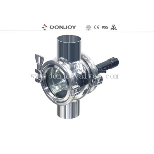 DIN / 3A Stanadard 4 sight glass Zero Dead Angle Noretention Rechargeable