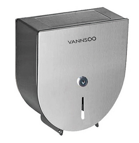 SS Single Jumbo Roll Toilet Paper Dispenser Commercial  Toilet Roll Holder Wall Mounted