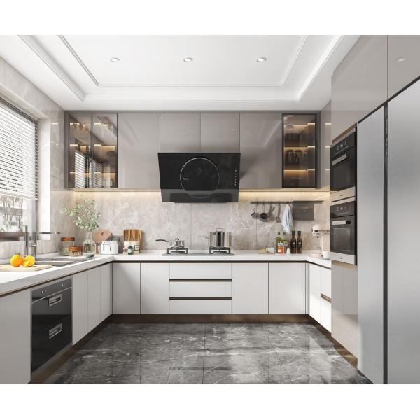 Complete Modern Lacquer Kitchen Island Furniture White Shaker