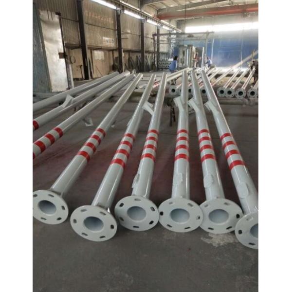 Straight Tubular Poles Alloy Steel Seamless Tubes Hot Gavlanized Street Lighting Poles
