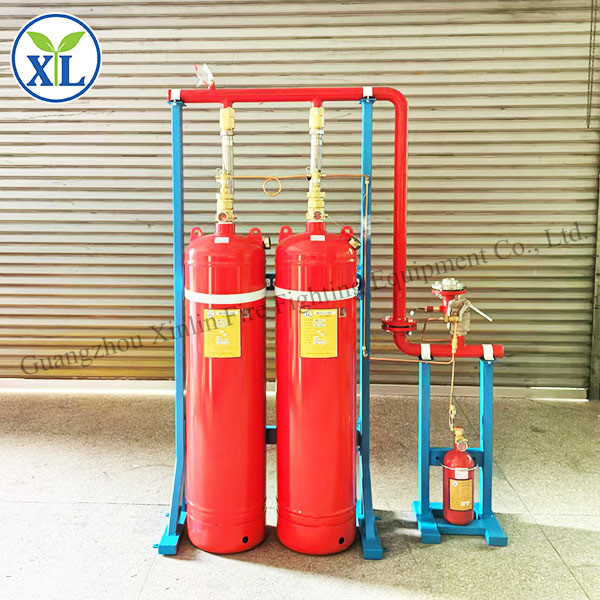 8～10C Fire Extinguishing Design HFC227ea Fire Suppression System With Electrical Manual Start