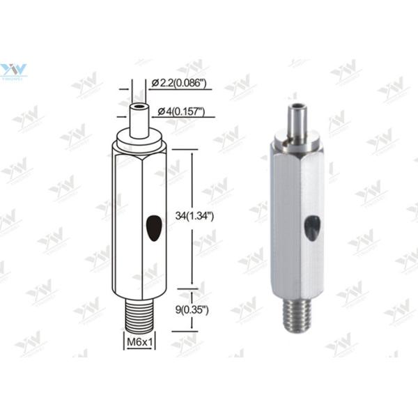 Square Shape Adjustable Brass Cable Gripper Cable Side Exit With M6 Thread
