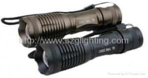 Cheap super bright 3W Cree LED flashlight with rechargeable li-ion battery for sale