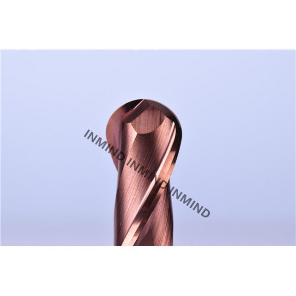 AlTiN Coating Ball Nose Long end mill with HRC50 Hardness , R7*150 14 mm AOL 150 mm