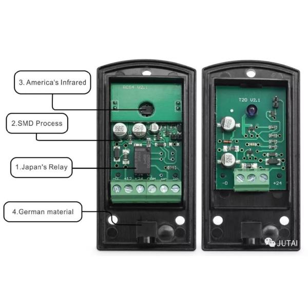 IP65 Waterproof Door Sentry Infrared Safety Beams For Gates