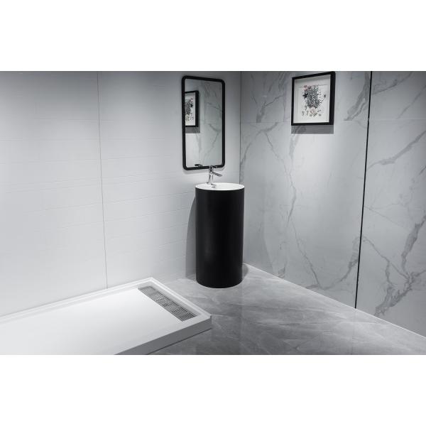 Artificial Stone Non Slip Shower Tray White Walk In Shower Tray