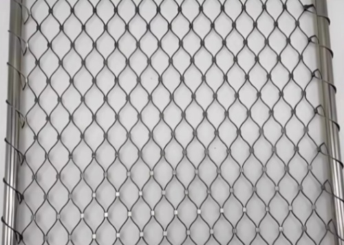 Stainless Steel 304 Rope Netting 1.6mm Cable 52mm Mesh