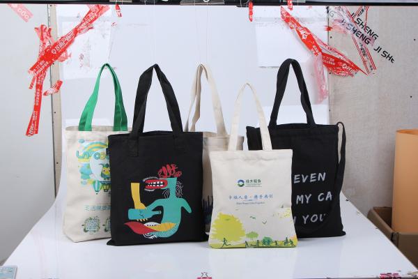 Custom Printed Cotton String Handle OEM Plastic Tote Bag