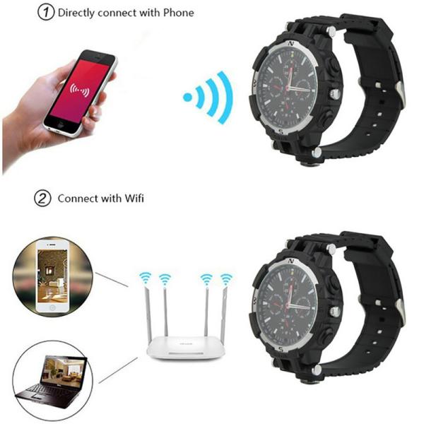 Y31 16GB 720P WIFI IP Spy Watch Hidden Camera Recorder IR Night Vision Home Security Wireless Remote Video Monitoring