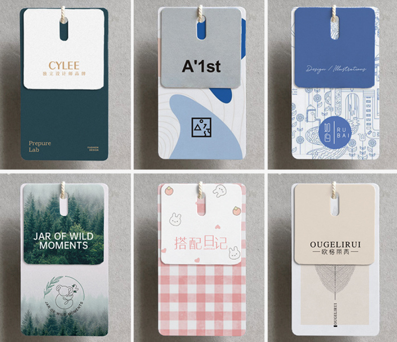 Recyclable PDF Kraft Paper Hang Tags Swing For Christmas Gifts