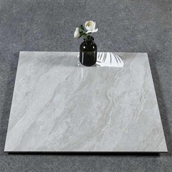 Stone Imitation Texture Porcelain Glossy Tile Marble Slab Tile 600x600mm