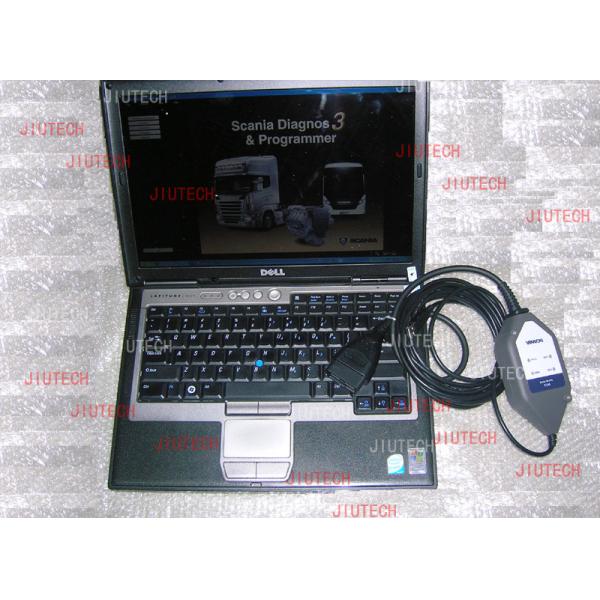 D630 Loptop + Scania Vci2 + Scania Sops Scania Diagnos & Programmer