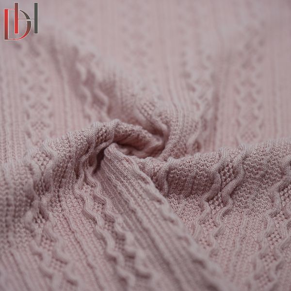 Breathable Jacquard Fabric Anti Static 95 Percent Polyester 5 Percent Spandex Fabric