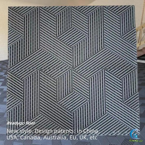 Outdoor Garage Tiles Interlocking Scratch Resistant Plastic Garage Floor Tile