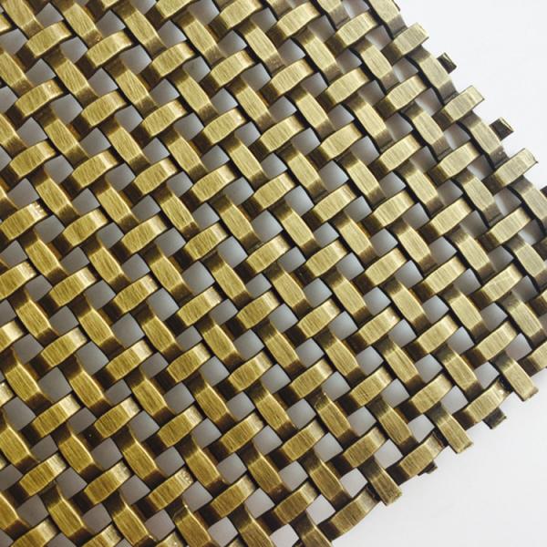 Versatile Architectural Brass Mesh Corrosion Resistant Custom Metal Mesh Woven