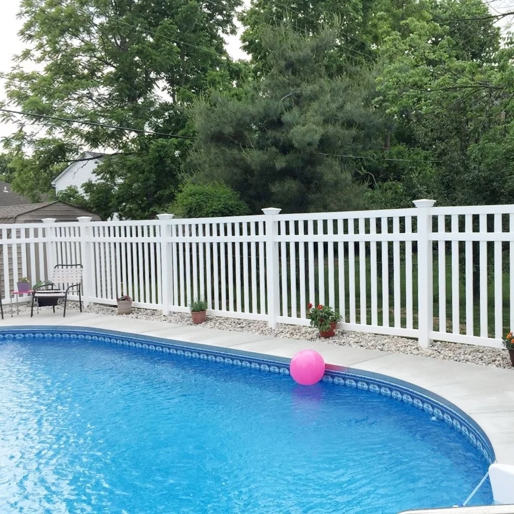 Modern Style pvc garden fence Custom Size Garden Decoration Fence