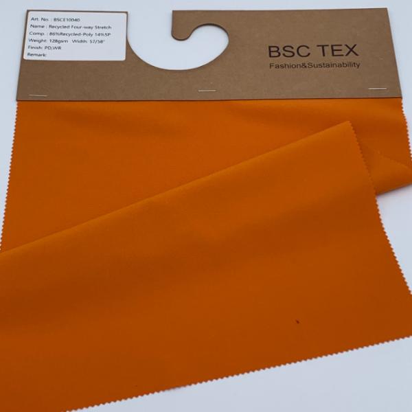100D 40D 150gsm Polyester Spandex Fabric Plain Polyester 4 Way Stretch