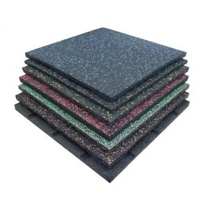Cheap Fireproof And Silent Rubber Paver Tiles Outdoor Rubber Floor Mat 20mm25mm30mm35mm Anti-Slip Rubber Tile for sale
