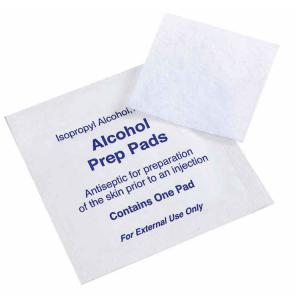 China OEM Custom Non Woven Mini Alcohol Prep Pads With 70% Isopropyl Alcohol on sale