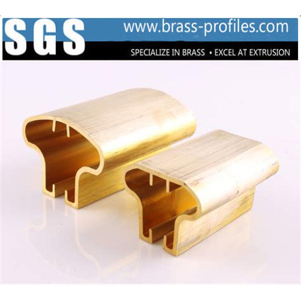 Special Shape Golden Brass Handrail Decoration Copper Stair Handrail