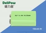 Safety 150mAh 9v Nimh Rechargeable Battery For Multimeter Green Power
