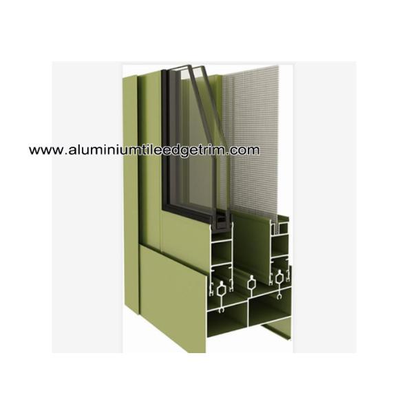 High Class Aluminum Window Frame Profile / Parts With Sound And Heat Insulation
