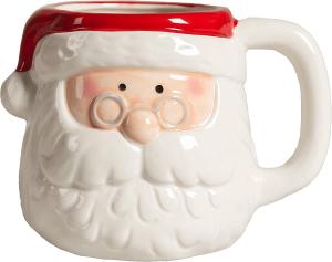 Cheap 3D Santa Claus Ceramic Anniversary Gift Mug For Christmas Gift OEM for sale