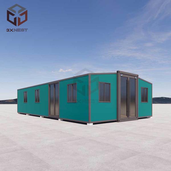 Expandable Container House Design 18mm Floor Bamboo Plywood Ground Frame for Two Rooms