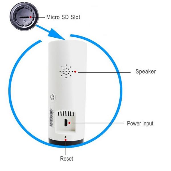 EC2 Mini 180° Panorama Camera Wireless WIFI P2P IP Night Vision Home Security Surveillance iOS/Android APP Control