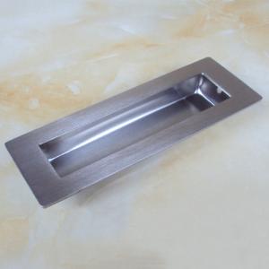 China Contemporary rectangular flush pull dresser drawer hidden handle on sale