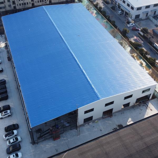 Clean Span Steel Structure Warehouse with Rock Wool Insulation