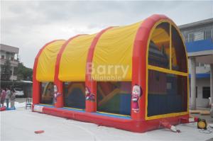 Cheap Indoor / Outdoor Kids Inflatable Playground Equipment With Cover for sale