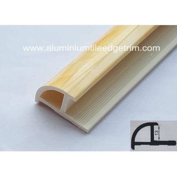 Deep Beige Tile Corner Trim Thermal Transfer Printing 13mm X 2.5m / Wall Corner Protectors