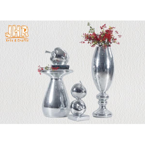 Small Mosaic Glass Fiberglass Apple With Square Base Sculpture Decoration