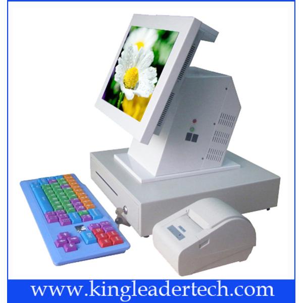 15” Touch Screen Restaurant POS Terminal , Cold Rolled Steel