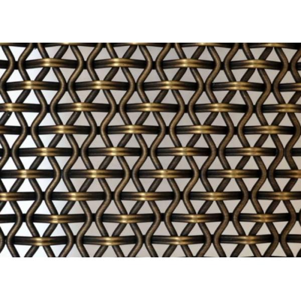 Stainless Steel 316 Decoration Wire Mesh with 1.5mm Wire Diameter and Customized Color for Inner Decoration