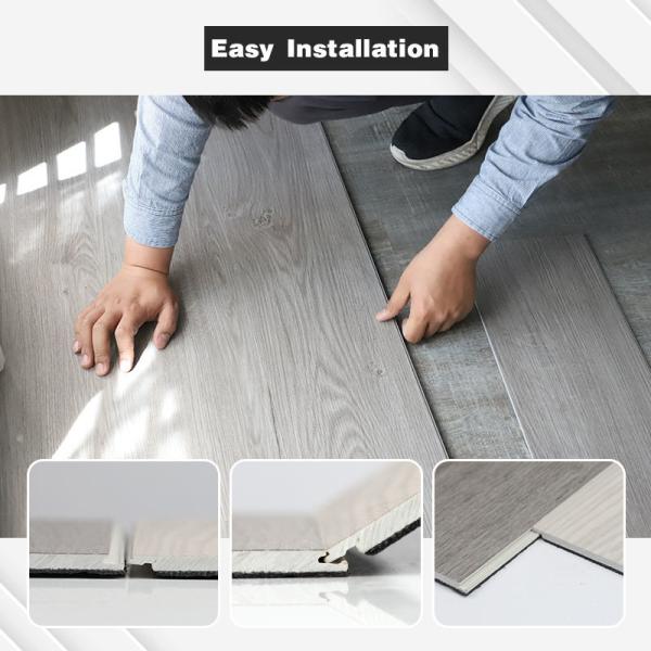 Easy Install Piso SPC Engineered Solid Wood Flooring Laminate Floor Spc Flooring Click Vinyl Stone Pvc Composite