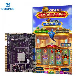 China Dual Touch Screen Slot Machine Board Game Aladdin Lamp Free Bonus on sale