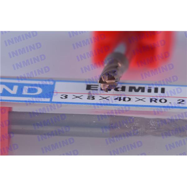 Solid Carbide Corner Rounding Milling Cutters , 0.5 UM Grain Size Corner Radius Tool