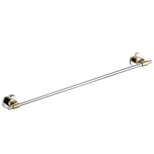 Modern Wall Mounted Bathroom Towel Bars Sus304 Polished Chrome Towel Rack