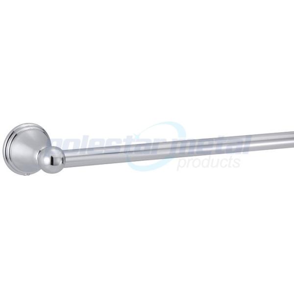 Satin Chrome Bathroom Hardware Accessories , 24 Inch Towel Bars For Bathrooms