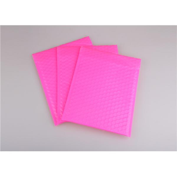 Poly Pink Bubble Mailers Bags , Colorful Bubble Mailing Envelopes For Packaging
