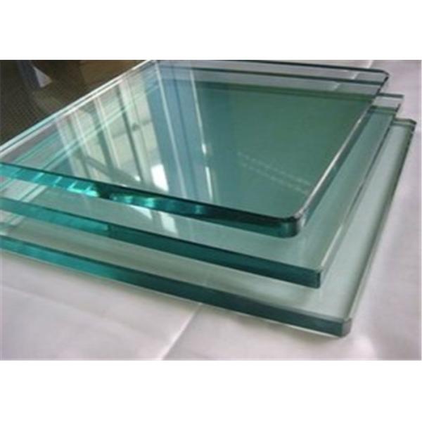 8mm Thickness Tempered Safety Glass / Toughened Glass Cut To Size Polished Edges