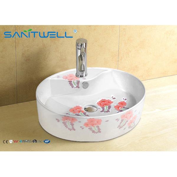 Solid surface counter Ceramic Art Basin mirror cabinet 520*425*135mm