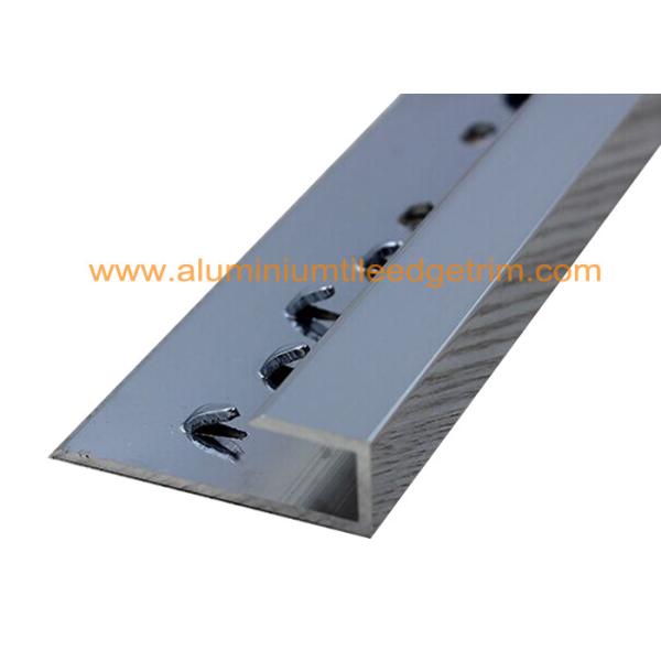 Silver Straight Aluminium Carpet Trim , Carpet Threshold Transition Strip Plates