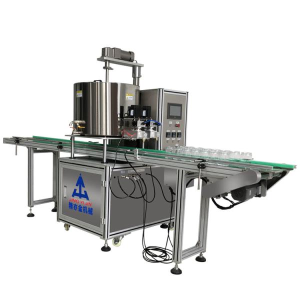 Cream And Oil Heated Filling Machine 80L Double Head Gear Pump Heating Filling Machine