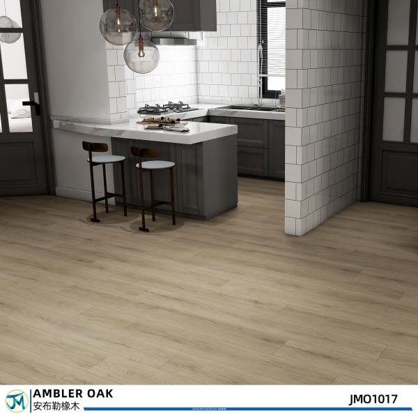 5.5mm 4mm Spc Floor Tiles Oak Wood Flooring Plank IXPE Thickness Options